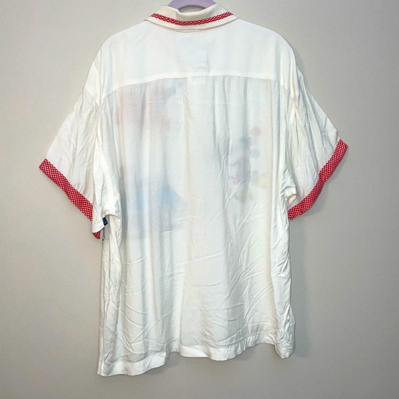 JouJou Disney Mickey Mouse XL Shirt  button up  Beaded Embrioidered Vintage - Picture 2 of 16